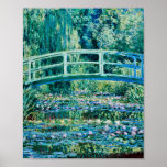 Claude Monet - Wasserlilien und japanische Brücke Poster<br><div class="desc">Claude Monet - Water Lilies and Japanese Bridge (1899)</div>