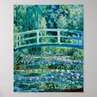 Claude Monet - Wasserlilien und japanische Brücke