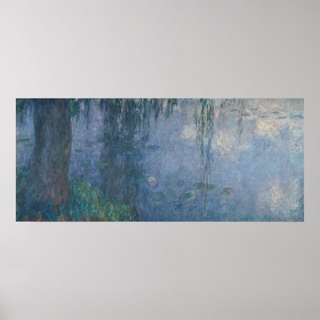 Claude Monet | Wasserlilien: Weeping Willows, 1914 Poster (Vorne)