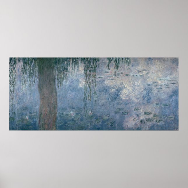 Claude Monet | Wasserlilien: Weeping Willows, 1914 Poster (Vorne)
