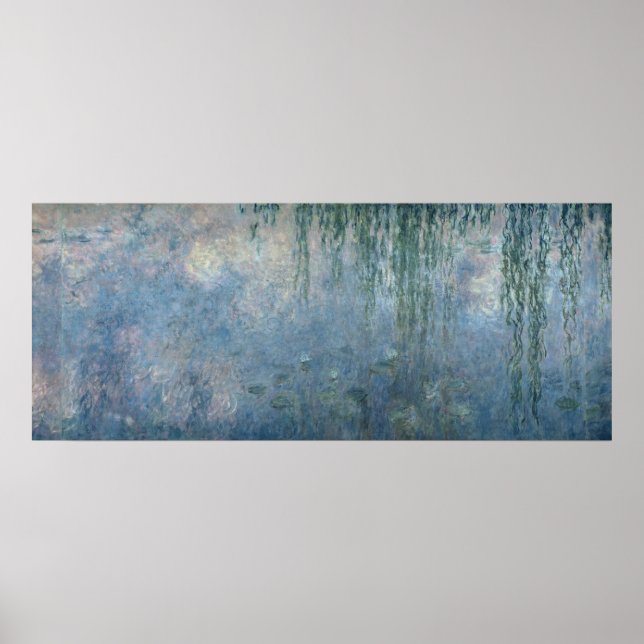 Claude Monet | Wasserlilien: Weeping Willows, 1914 Poster (Vorne)