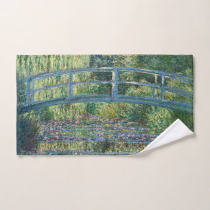 Claude Monet - Wasserliliensee, grüne Harmonie Badhandtuch Set