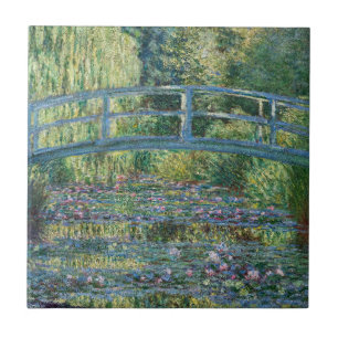 Claude Monet - Wasserliliensee, grüne Harmonie Fliese