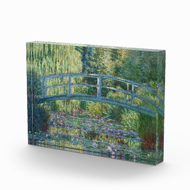 Claude Monet - Wasserliliensee, grüne Harmonie Fotoblock (Rechts)