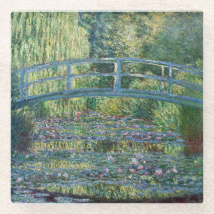 Claude Monet - Wasserliliensee, grüne Harmonie Glasuntersetzer