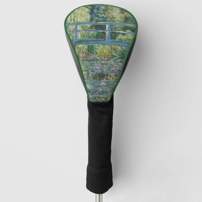 Claude Monet - Wasserliliensee, grüne Harmonie Golf Headcover (Vorderseite)