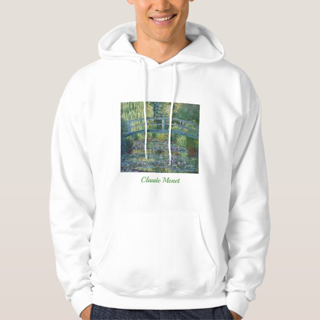 Claude Monet - Wasserliliensee, grüne Harmonie Hoodie (Vorderseite)