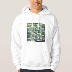 Claude Monet - Wasserliliensee, grüne Harmonie Hoodie