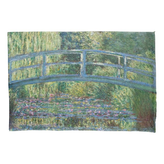 Claude Monet - Wasserliliensee, grüne Harmonie Kissenbezug (Vorderseite)
