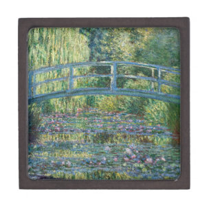 Claude Monet - Wasserliliensee, grüne Harmonie Kiste