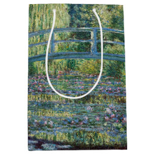 Claude Monet - Wasserliliensee, grüne Harmonie Mittlere Geschenktüte