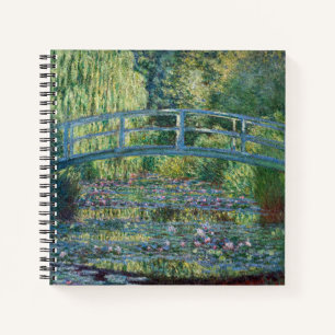 Claude Monet - Wasserliliensee, grüne Harmonie Notizbuch