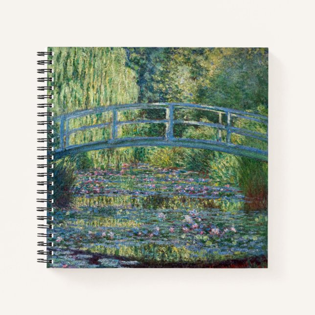 Claude Monet - Wasserliliensee, grüne Harmonie Notizbuch (Vorderseite)