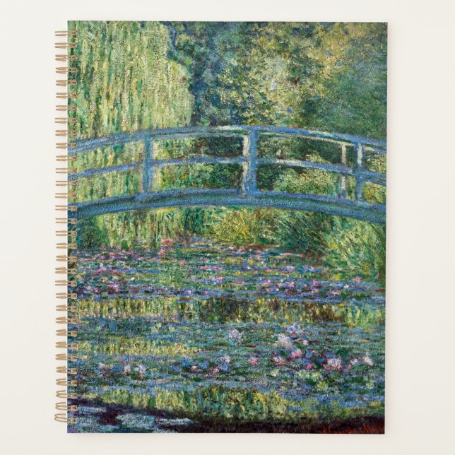 Claude Monet - Wasserliliensee, grüne Harmonie Planer (Vorderseite)