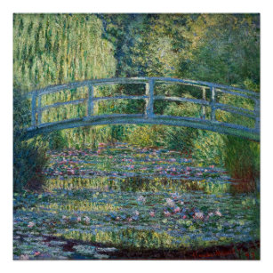 Claude Monet - Wasserliliensee, grüne Harmonie Poster
