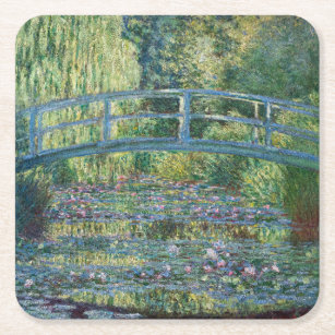 Claude Monet - Wasserliliensee, grüne Harmonie Rechteckiger Pappuntersetzer