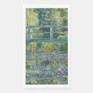 Claude Monet - Wasserliliensee, grüne Harmonie Serviette