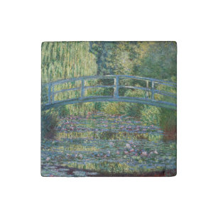 Claude Monet - Wasserliliensee, grüne Harmonie Steinmagnet