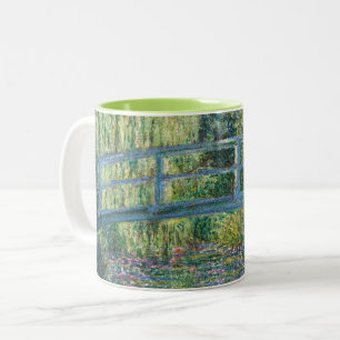 Claude Monet - Wasserliliensee, grüne Harmonie Zweifarbige Tasse