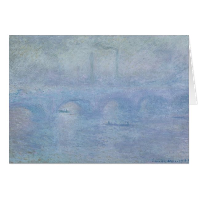 Claude Monet | Wasserloo-Brücke: Wirkung des Nebel (Vorderseite (Horizontal))