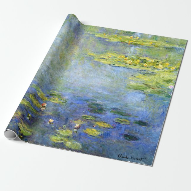 Claude Monet Water Lilie Geschenkpapier (Ungerollt)