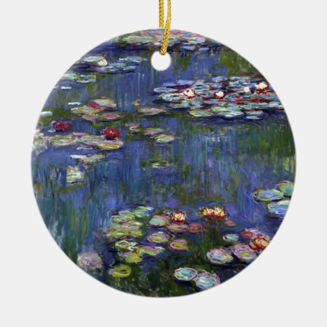 Claude Monet Water Lilie Keramik Ornament (Vorne)