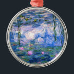 Claude Monet Water Lilien 1919 Silbernes Ornament<br><div class="desc">Titel: Water Lilies Artist: Claude Monet Jahr: 1919</div>