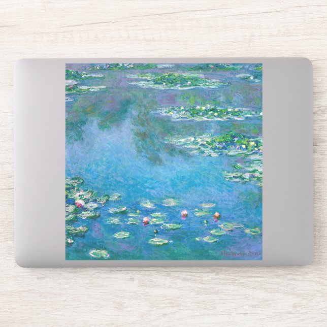 Claude Monet - Water Lilies 1906 Aufkleber (Computer)