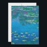 Claude Monet - Water Lilies 1906 Feiertagskarte<br><div class="desc">Claude Monet - Water Lilies 1906. Berühmte Kunstmalerei.</div>