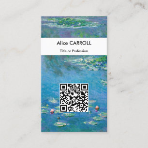 Claude Monet - Water Lilies 1906 - QR-Code Visitenkarte