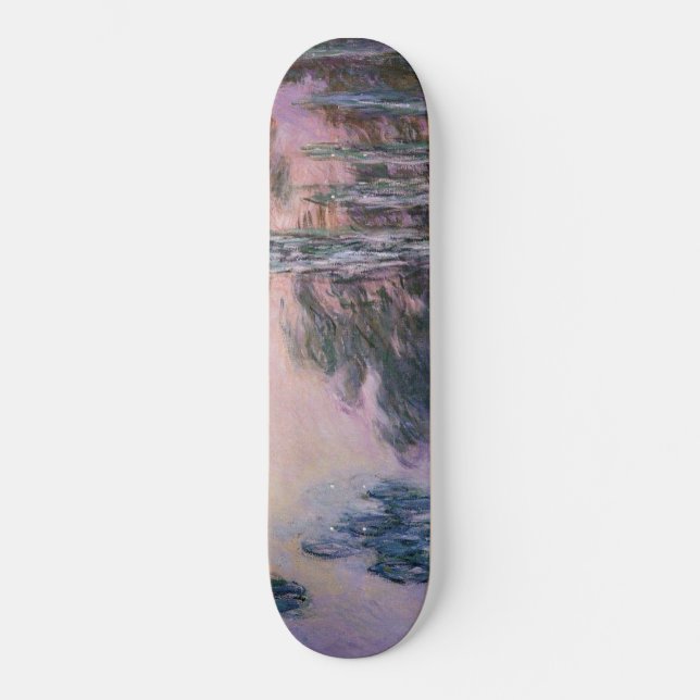 Claude Monet Water Lilies, 1907 GalleryHD Fine Art Skateboard (Vorderseite)