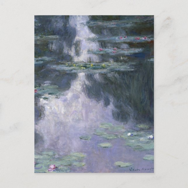 Claude Monet Water Lilies 1907 Nymphéas GalleryHD Postkarte (Vorderseite)