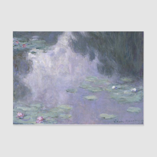 Claude Monet Water Lilies 1907 Nymphéas GalleryHD Seidenpapier (Vorderseite)