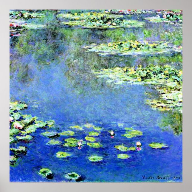 Claude Monet - Water Lilies, 1907, Poster (Vorne)