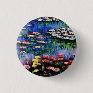 Claude Monet Water Lilies 1916 Kunst Button