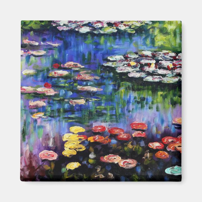 Claude Monet Water Lilies 1916 Kunst Magnet (Vorne)