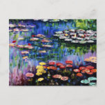 Claude Monet Water Lilies 1916 Kunstkunst Postkarte<br><div class="desc">Claude Monet Water Lilies 1916 Kunsthandwerk Postkarte</div>