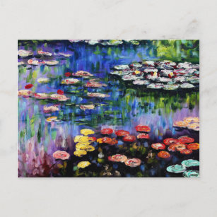Claude Monet Water Lilies 1916 Kunstkunst Postkarte