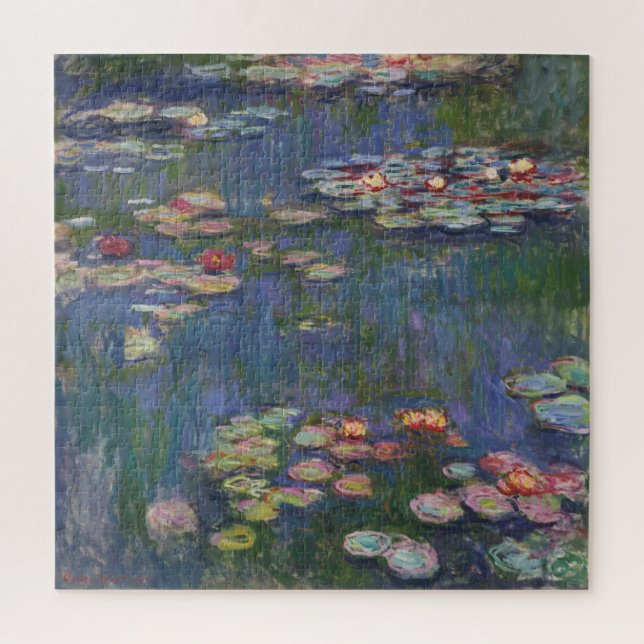 Claude Monet Water Lilies 1916 Kunstkunst Puzzle (Vertikal)