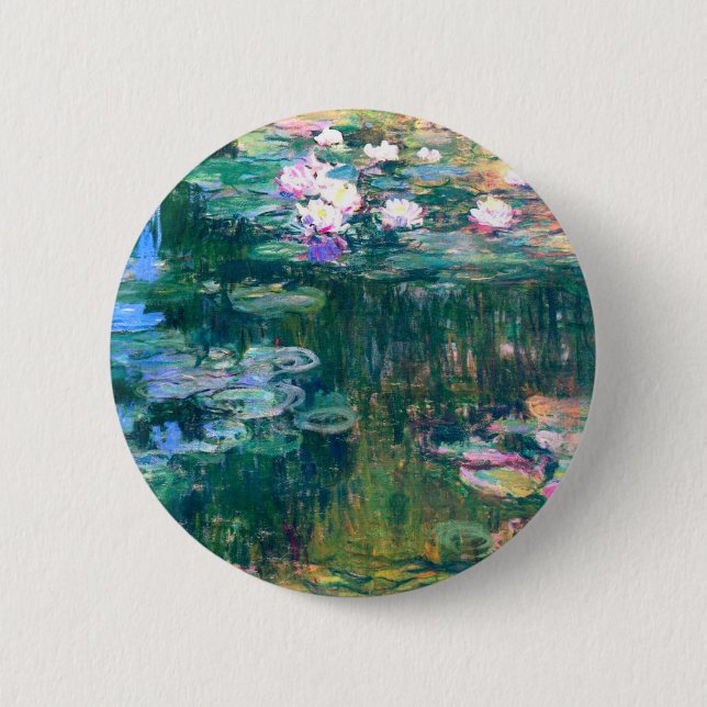 Claude Monet Water Lilies 1917 Button (Vorderseite)