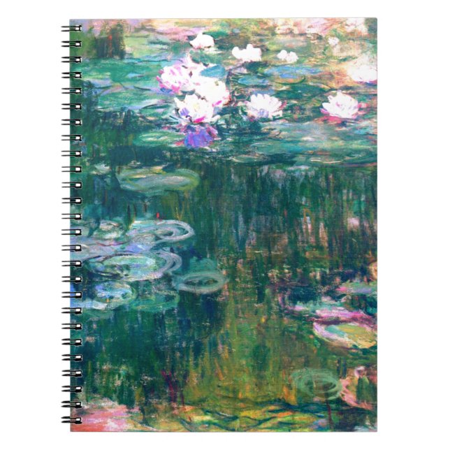 Claude Monet Water Lilies 1917 Notizblock (Vorderseite)