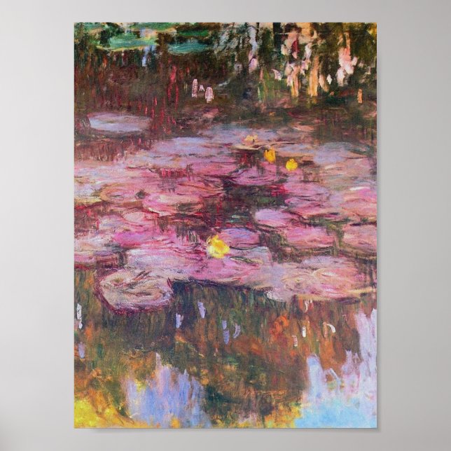 Claude Monet - Water Lilies 1917 Poster (Vorne)