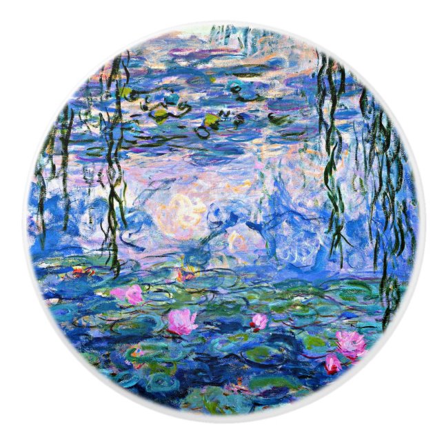 Claude Monet - Water Lilies, 1919, Keramikknauf (Vorderseite)