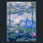 Claude Monet - Water Lilies, 1919 Notizblock<br><div class="desc">Claude Monets berühmtes Bild von Water Lilies,  1919.</div>