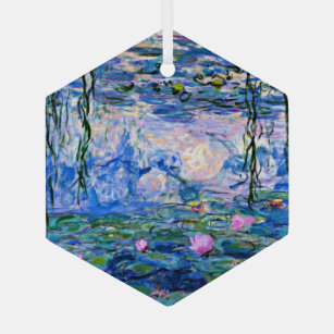 Claude Monet - Water Lilies, 1919, Ornament Aus Glas