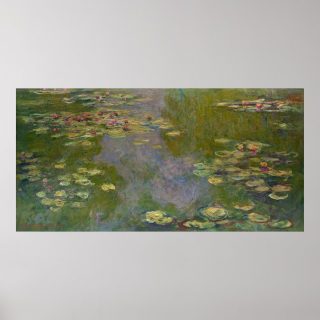 Claude Monet Water Lilies, 1919 Poster (Vorne)