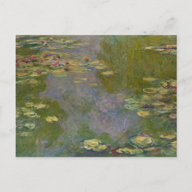 Claude Monet Water Lilies, 1919 Postkarte (Vorderseite)