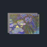 Claude Monet Water Lilies Agapanthus Auto Magnet<br><div class="desc">Claude Monets Water Lilies und Agapanthus - Claude Monets Water Lilies und Agapanthus sind ein wunderbares impressionistisches Gemälde eines der Meister der Blume aller Zeiten. Der Wassergarten lebt von Farben und Emotionen, da die lila Agapanthus aus ihren blauen und grünen Stielen strömt. Das Wasser lebt von braunen, grünen und lila...</div>