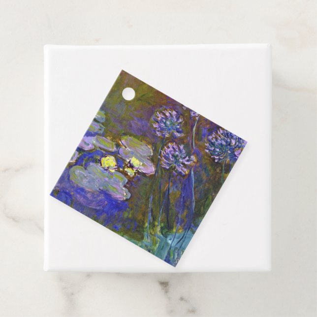 Claude Monet Water Lilies Agapanthus Geschenkanhänger (Beispiel)