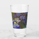 Claude Monet Water Lilies Agapanthus Glas<br><div class="desc">Claude Monets Water Lilies und Agapanthus - Claude Monets Water Lilies und Agapanthus sind ein wunderbares impressionistisches Gemälde eines der Meister der Blume aller Zeiten. Der Wassergarten lebt von Farben und Emotionen, da die lila Agapanthus aus ihren blauen und grünen Stielen strömt. Das Wasser lebt von braunen, grünen und lila...</div>